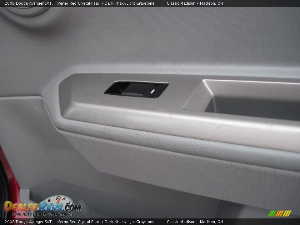 2008 Dodge Avenger SXT Inferno Red Crystal Pearl / Dark Khaki/Light Graystone Photo #17
