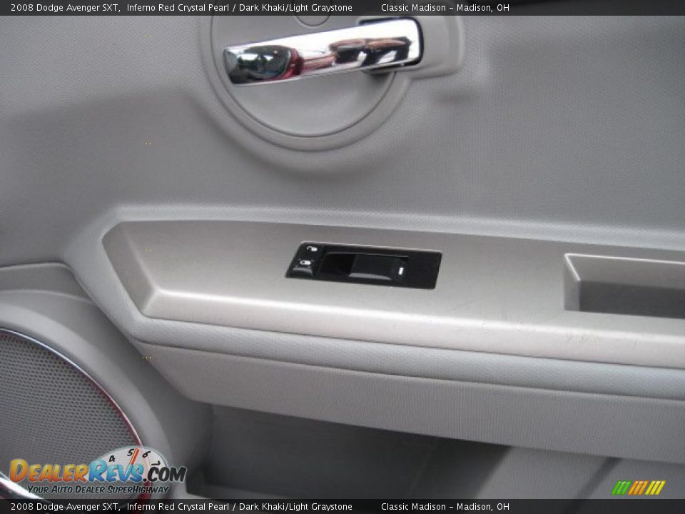 2008 Dodge Avenger SXT Inferno Red Crystal Pearl / Dark Khaki/Light Graystone Photo #18