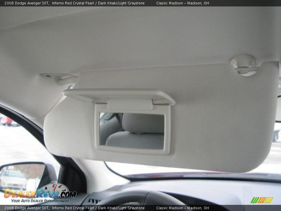2008 Dodge Avenger SXT Inferno Red Crystal Pearl / Dark Khaki/Light Graystone Photo #23