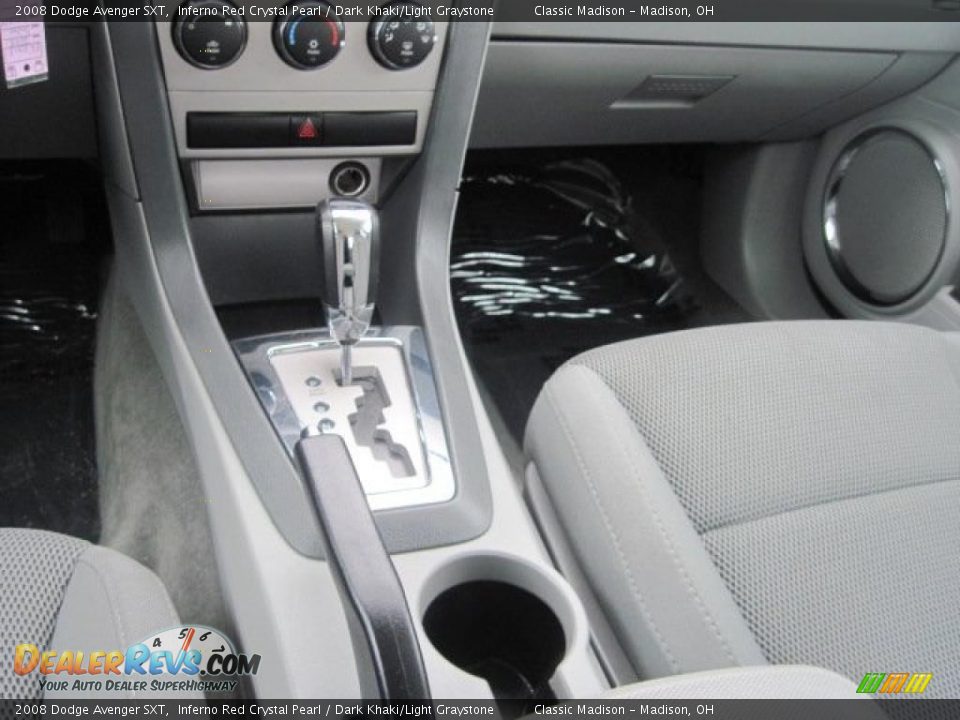 2008 Dodge Avenger SXT Inferno Red Crystal Pearl / Dark Khaki/Light Graystone Photo #24