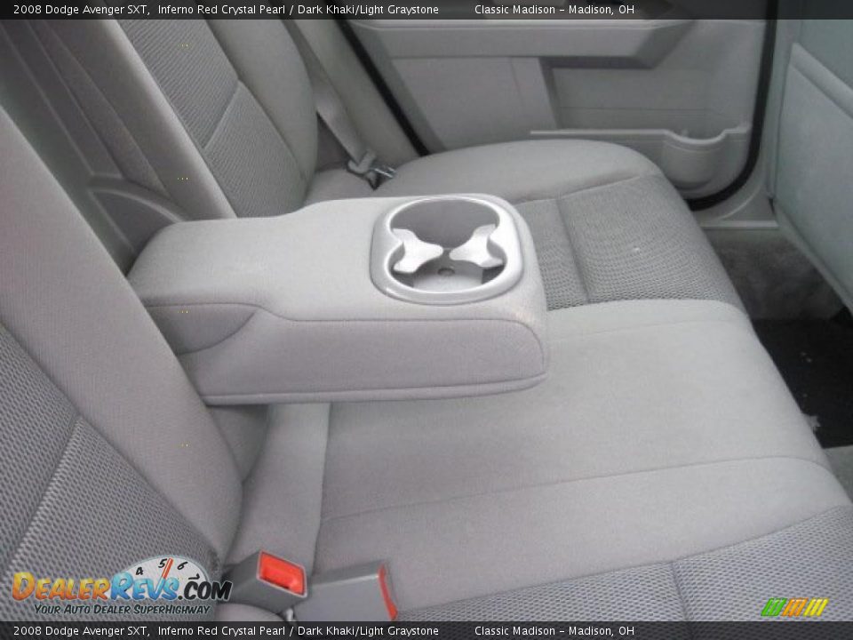 2008 Dodge Avenger SXT Inferno Red Crystal Pearl / Dark Khaki/Light Graystone Photo #31