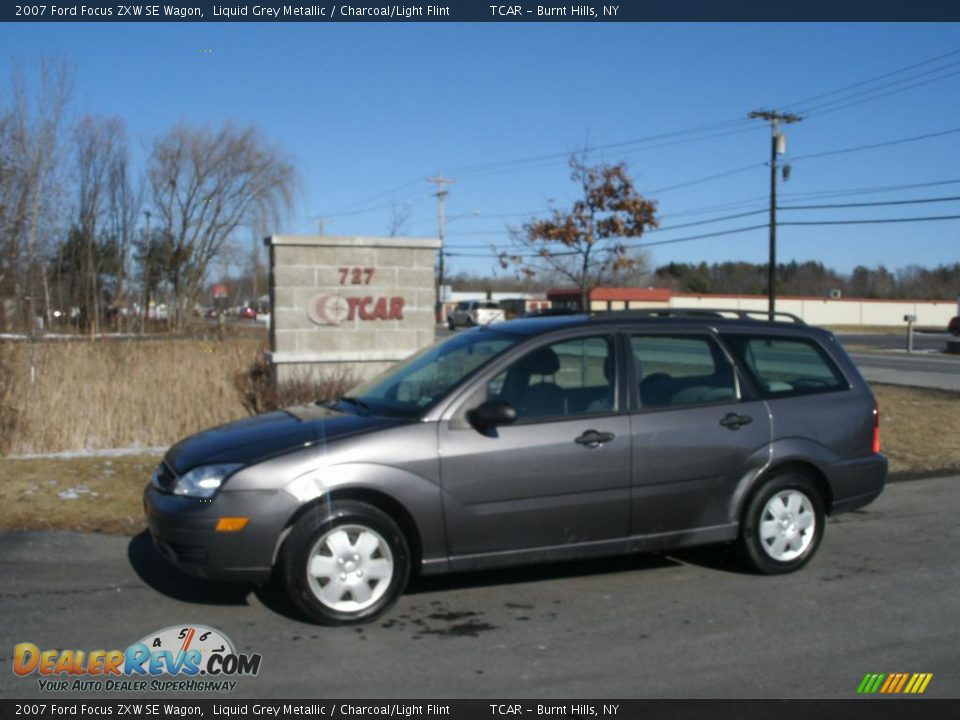 2007 Ford Focus ZXW SE Wagon Liquid Grey Metallic / Charcoal/Light Flint Photo #1
