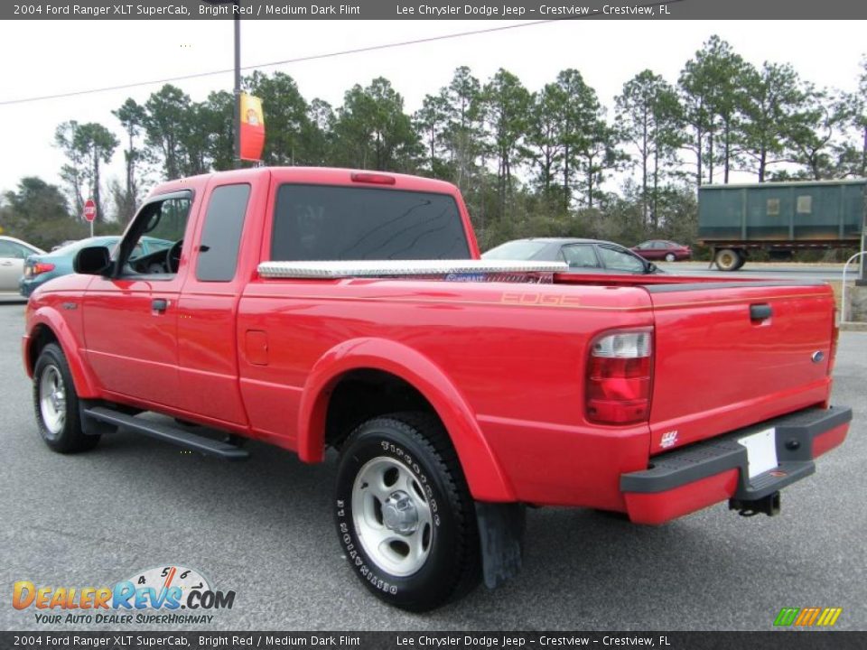 2004 Ford Ranger XLT SuperCab Bright Red / Medium Dark Flint Photo #3