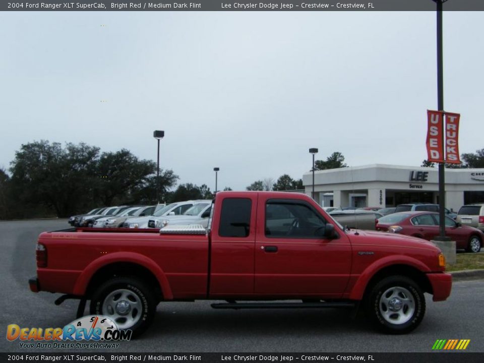 2004 Ford Ranger XLT SuperCab Bright Red / Medium Dark Flint Photo #6