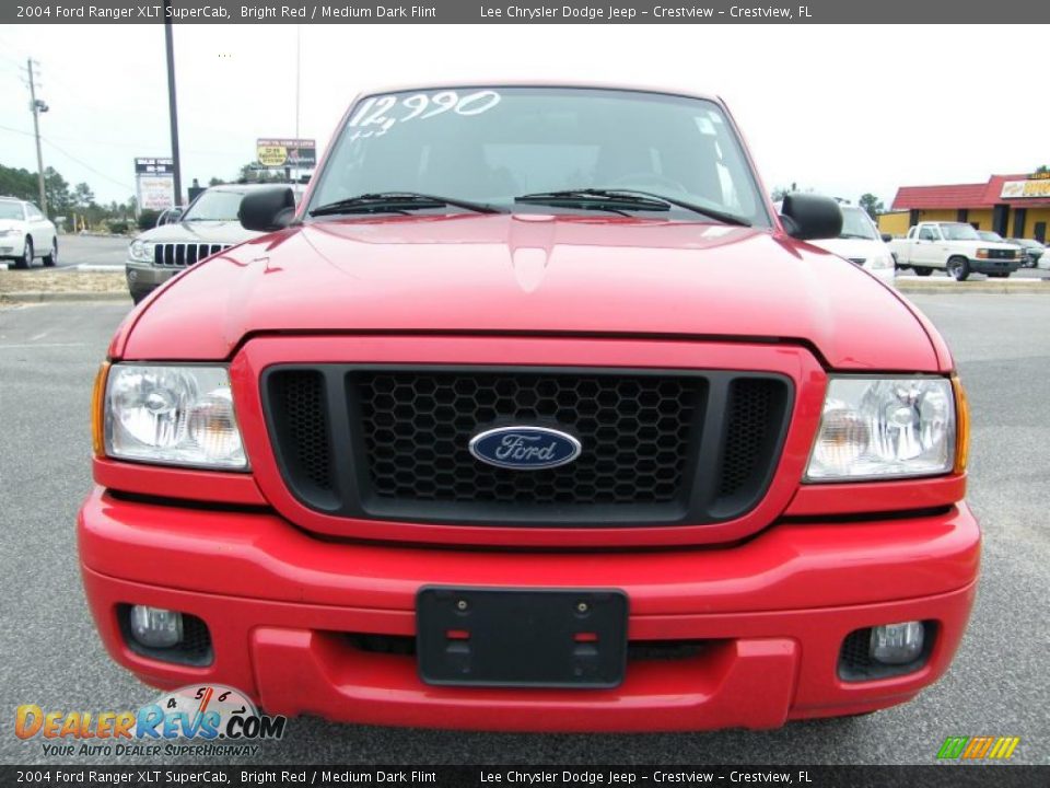2004 Ford Ranger XLT SuperCab Bright Red / Medium Dark Flint Photo #8