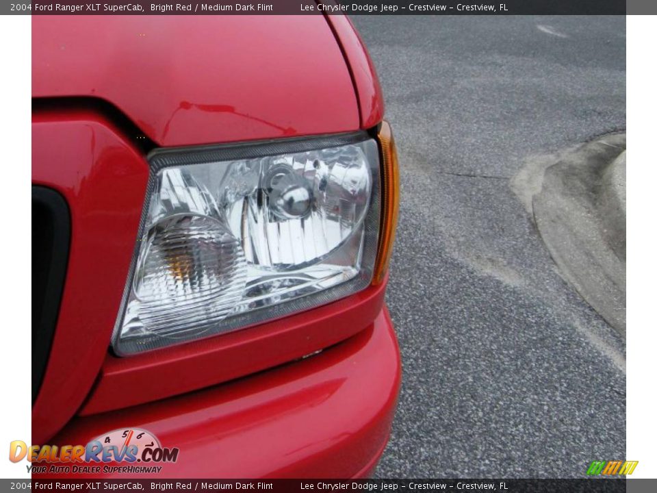 2004 Ford Ranger XLT SuperCab Bright Red / Medium Dark Flint Photo #9
