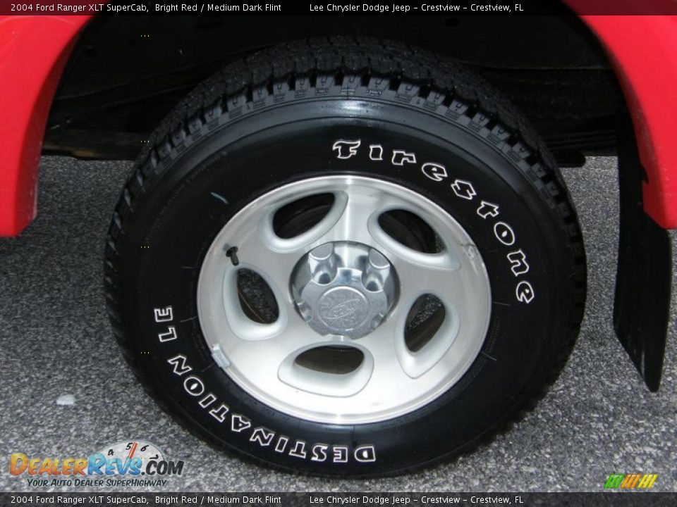 2004 Ford Ranger XLT SuperCab Bright Red / Medium Dark Flint Photo #11