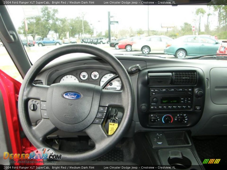 2004 Ford Ranger XLT SuperCab Bright Red / Medium Dark Flint Photo #18