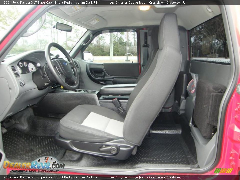 2004 Ford Ranger XLT SuperCab Bright Red / Medium Dark Flint Photo #23