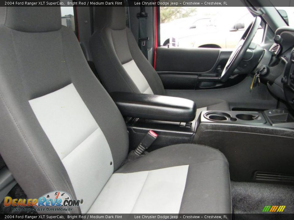 2004 Ford Ranger XLT SuperCab Bright Red / Medium Dark Flint Photo #27