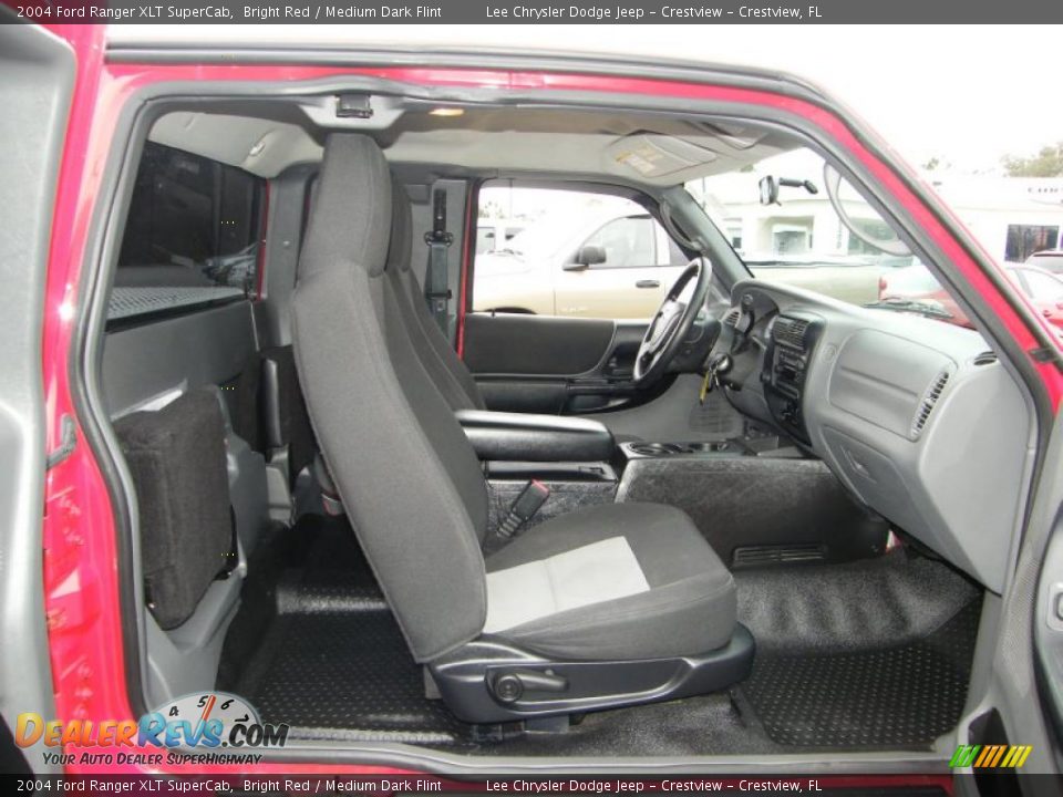 2004 Ford Ranger XLT SuperCab Bright Red / Medium Dark Flint Photo #29
