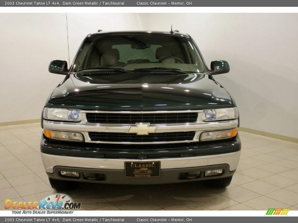2003 Chevrolet Tahoe LT 4x4 Dark Green Metallic / Tan/Neutral Photo #2