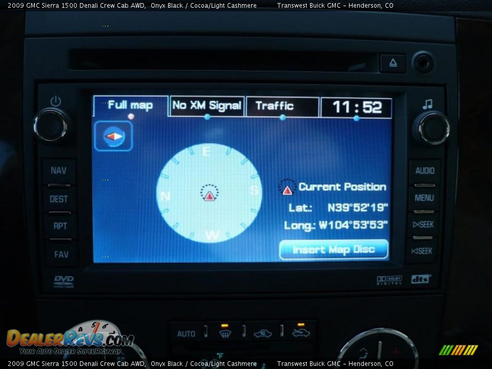 2009 GMC Sierra 1500 Denali Crew Cab AWD Onyx Black / Cocoa/Light Cashmere Photo #11