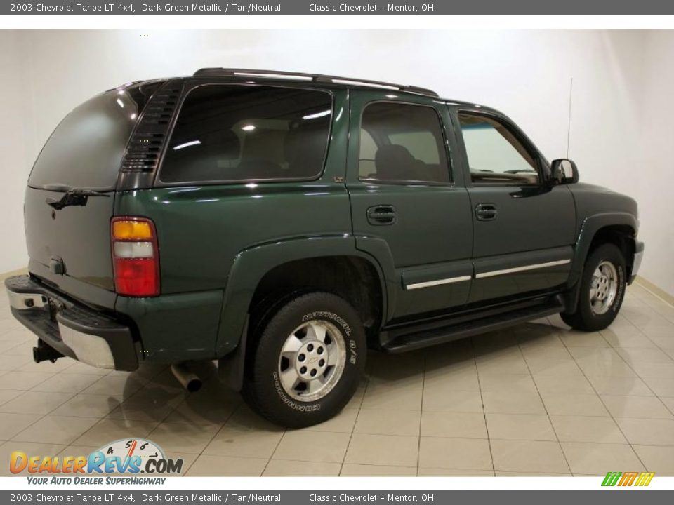 2003 Chevrolet Tahoe LT 4x4 Dark Green Metallic / Tan/Neutral Photo #7