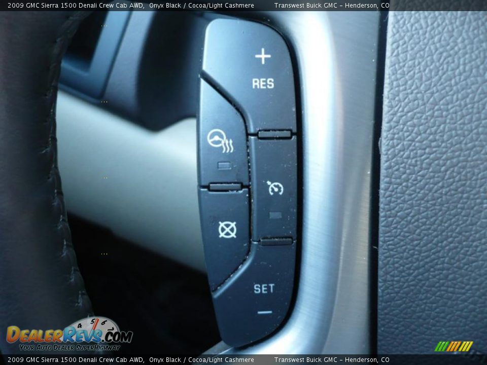 2009 GMC Sierra 1500 Denali Crew Cab AWD Onyx Black / Cocoa/Light Cashmere Photo #15