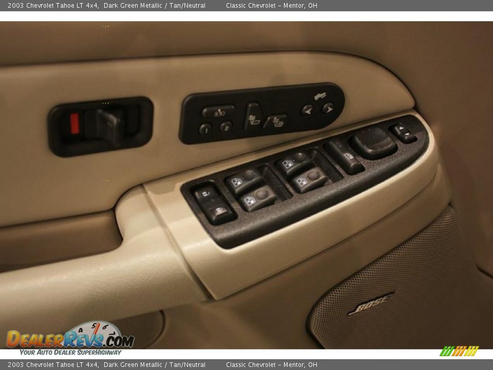 2003 Chevrolet Tahoe LT 4x4 Dark Green Metallic / Tan/Neutral Photo #11
