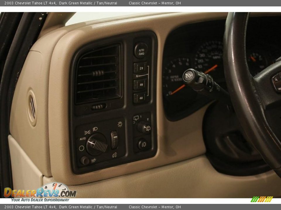 2003 Chevrolet Tahoe LT 4x4 Dark Green Metallic / Tan/Neutral Photo #13