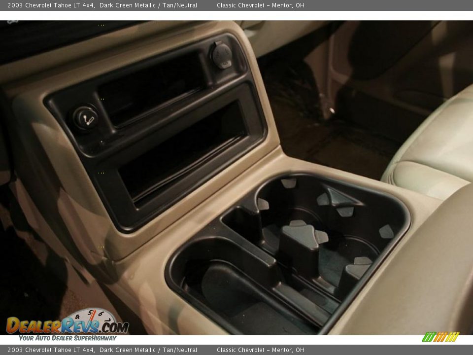 2003 Chevrolet Tahoe LT 4x4 Dark Green Metallic / Tan/Neutral Photo #20