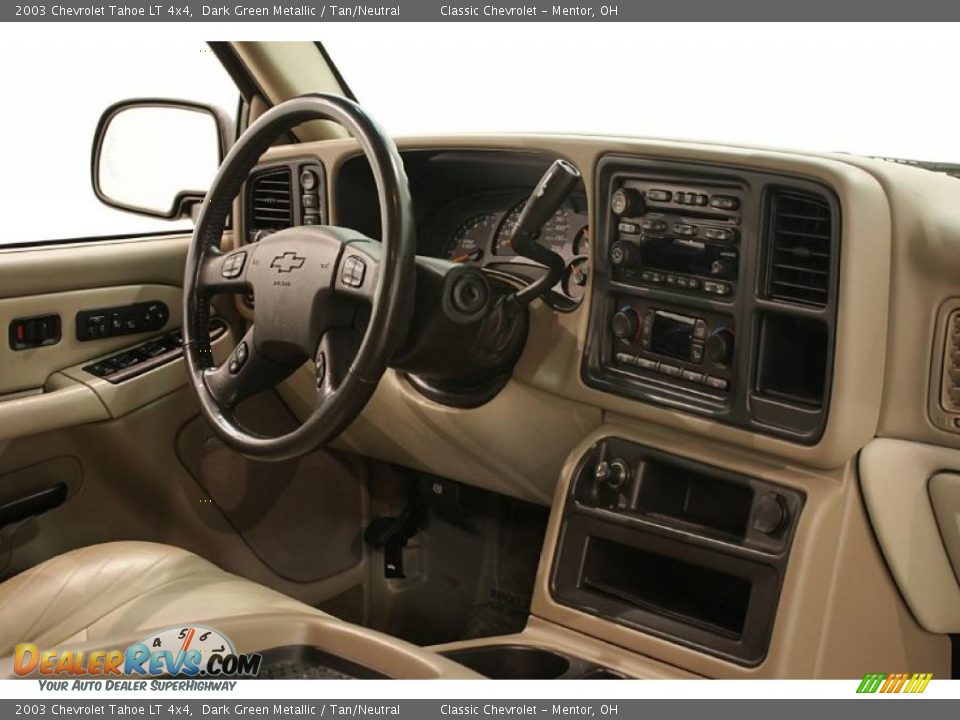 2003 Chevrolet Tahoe LT 4x4 Dark Green Metallic / Tan/Neutral Photo #21