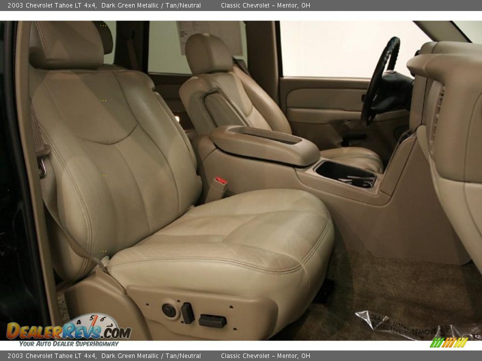 2003 Chevrolet Tahoe LT 4x4 Dark Green Metallic / Tan/Neutral Photo #22