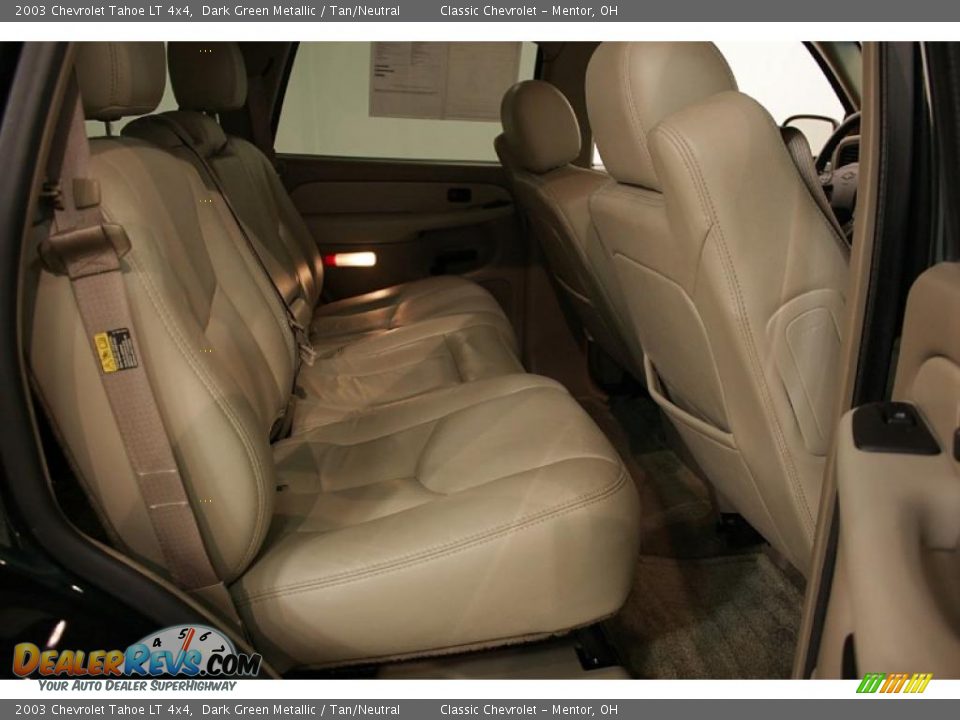 2003 Chevrolet Tahoe LT 4x4 Dark Green Metallic / Tan/Neutral Photo #23
