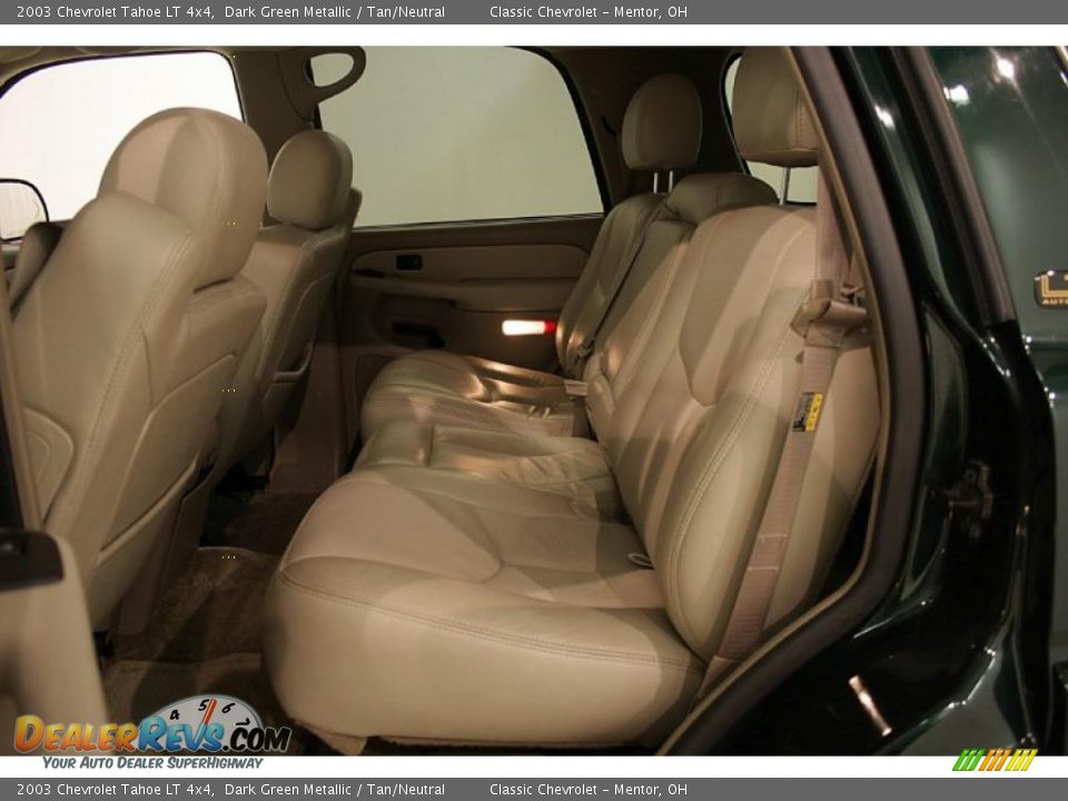2003 Chevrolet Tahoe LT 4x4 Dark Green Metallic / Tan/Neutral Photo #25