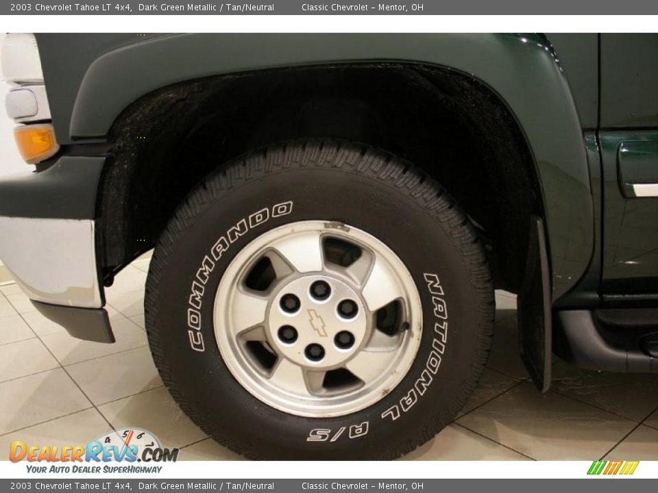 2003 Chevrolet Tahoe LT 4x4 Dark Green Metallic / Tan/Neutral Photo #31