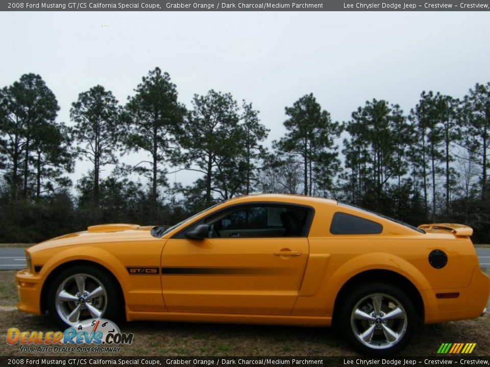 2008 Ford Mustang GT/CS California Special Coupe Grabber Orange / Dark Charcoal/Medium Parchment Photo #2