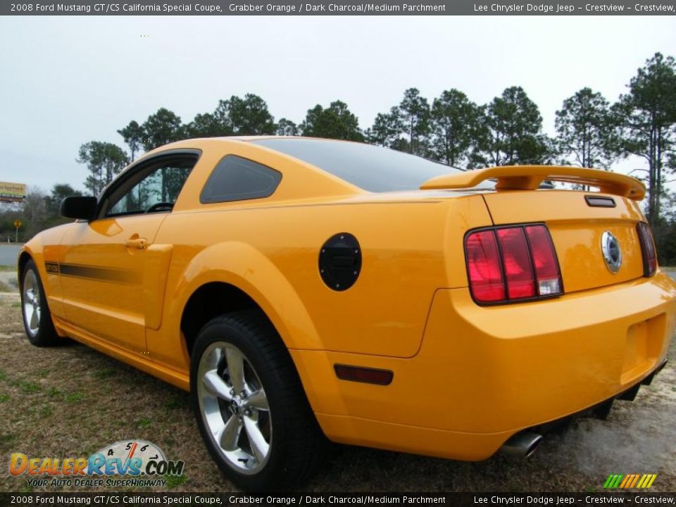 2008 Ford Mustang GT/CS California Special Coupe Grabber Orange / Dark Charcoal/Medium Parchment Photo #3