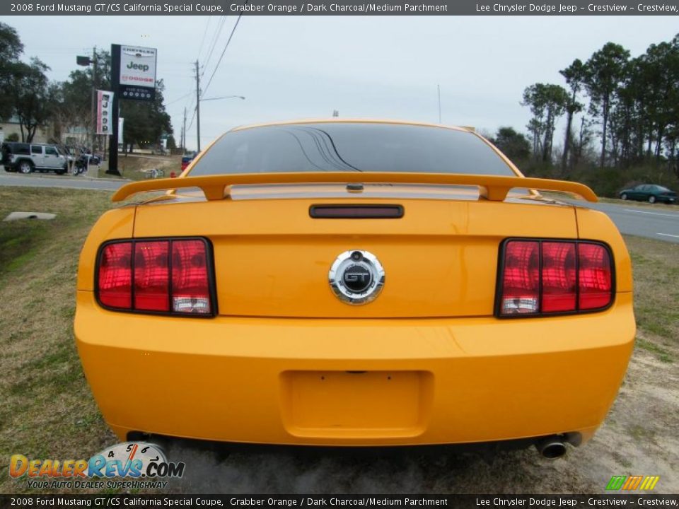 2008 Ford Mustang GT/CS California Special Coupe Grabber Orange / Dark Charcoal/Medium Parchment Photo #4