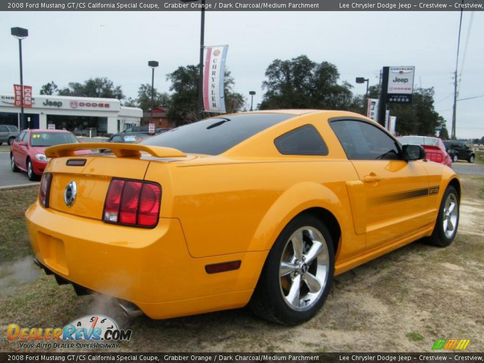 2008 Ford Mustang GT/CS California Special Coupe Grabber Orange / Dark Charcoal/Medium Parchment Photo #5