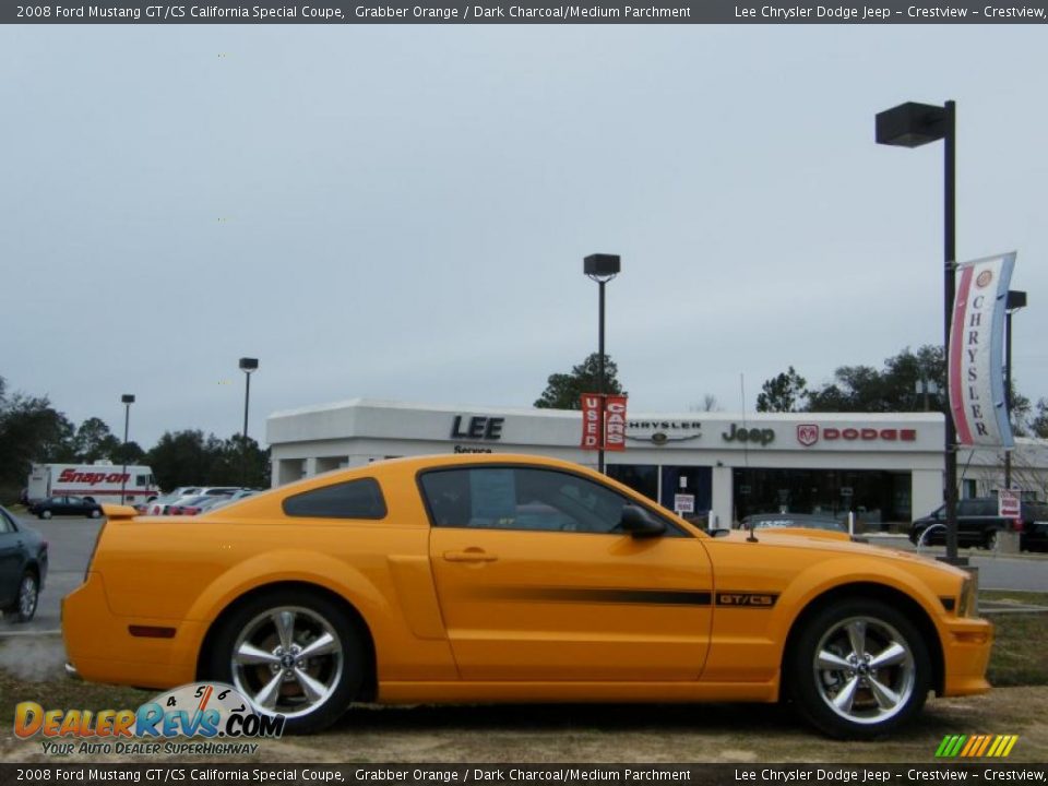 2008 Ford Mustang GT/CS California Special Coupe Grabber Orange / Dark Charcoal/Medium Parchment Photo #6