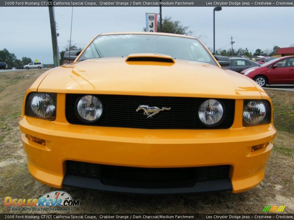 2008 Ford Mustang GT/CS California Special Coupe Grabber Orange / Dark Charcoal/Medium Parchment Photo #8