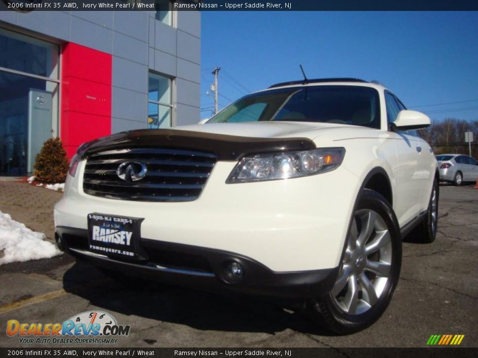 2006 Infiniti FX 35 AWD Ivory White Pearl / Wheat Photo #3