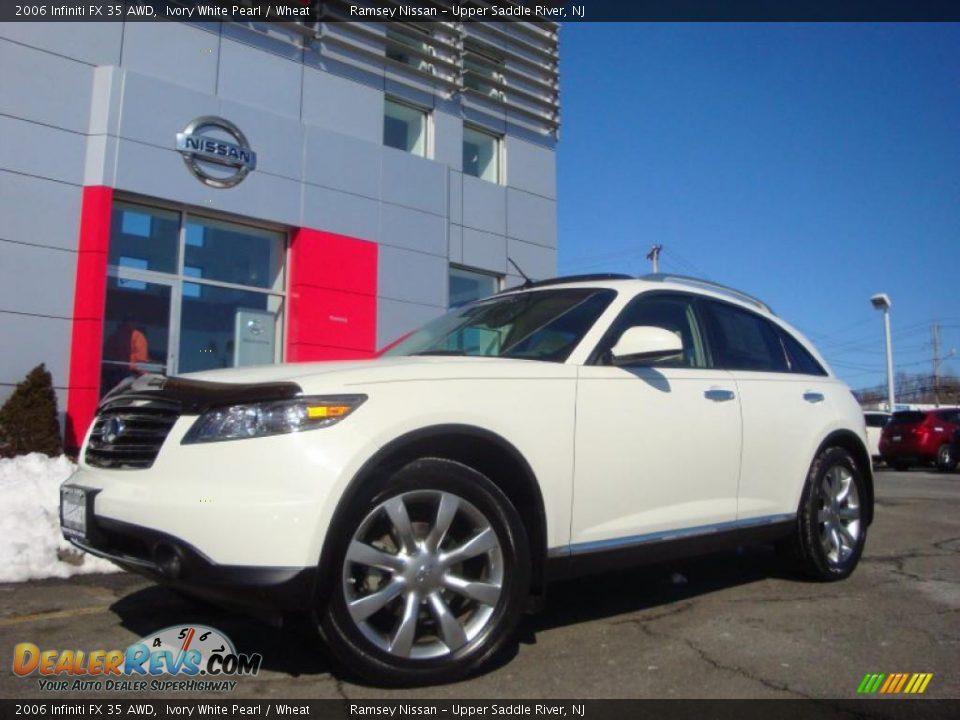 2006 Infiniti FX 35 AWD Ivory White Pearl / Wheat Photo #4