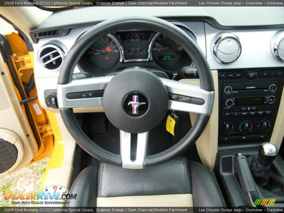 2008 Ford Mustang GT/CS California Special Coupe Grabber Orange / Dark Charcoal/Medium Parchment Photo #20