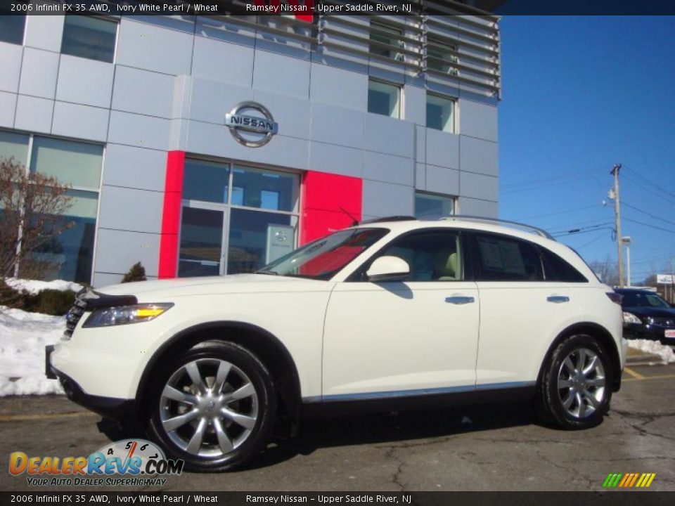 2006 Infiniti FX 35 AWD Ivory White Pearl / Wheat Photo #5