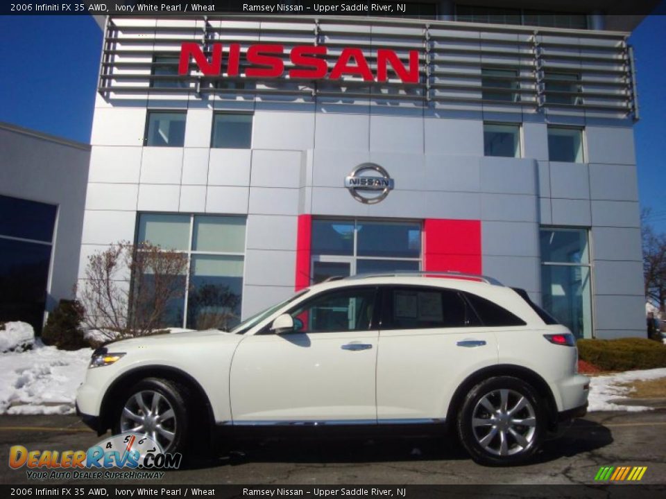 2006 Infiniti FX 35 AWD Ivory White Pearl / Wheat Photo #6