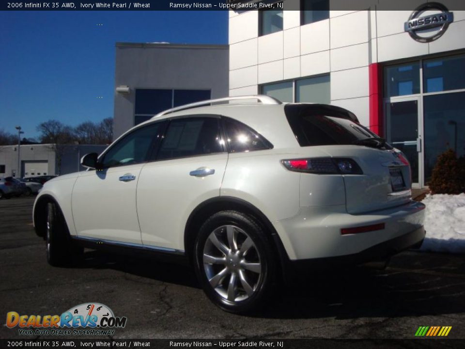 2006 Infiniti FX 35 AWD Ivory White Pearl / Wheat Photo #7