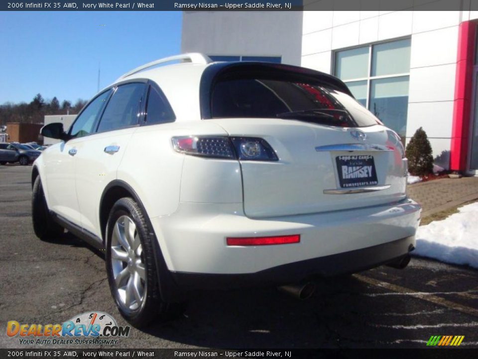 2006 Infiniti FX 35 AWD Ivory White Pearl / Wheat Photo #8