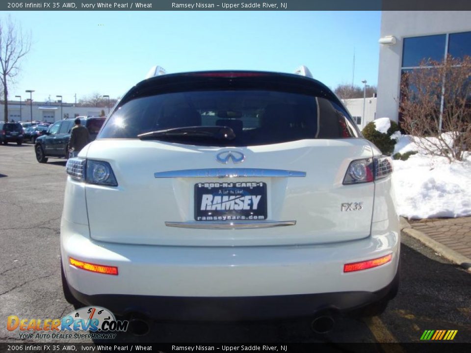 2006 Infiniti FX 35 AWD Ivory White Pearl / Wheat Photo #9
