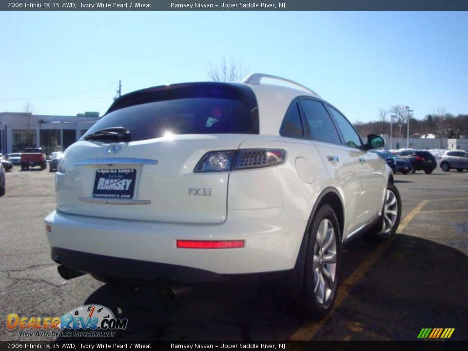 2006 Infiniti FX 35 AWD Ivory White Pearl / Wheat Photo #10