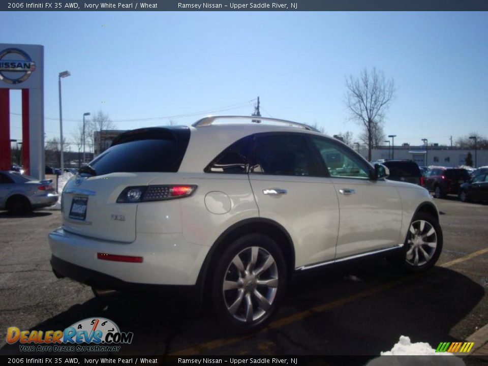 2006 Infiniti FX 35 AWD Ivory White Pearl / Wheat Photo #11