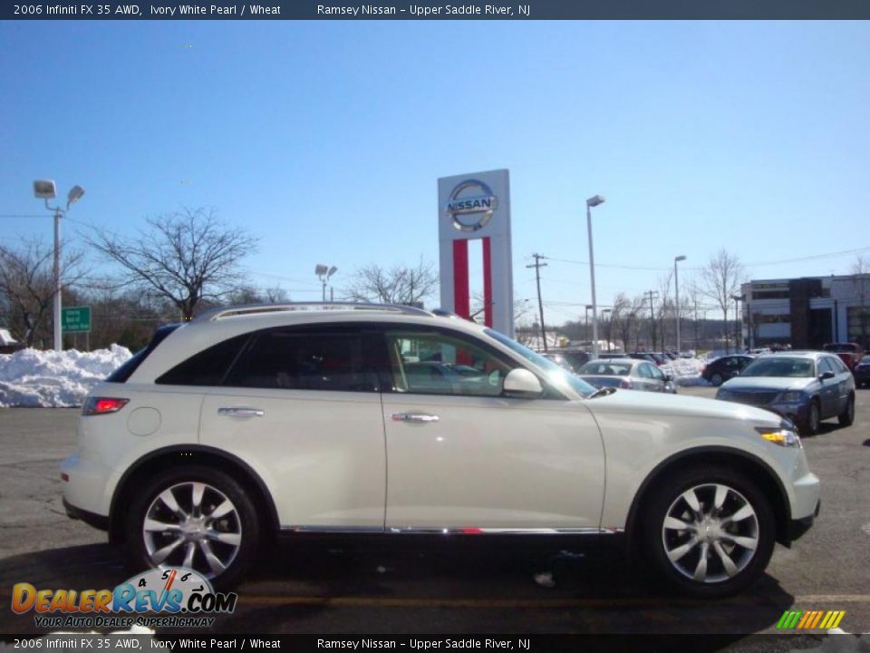 2006 Infiniti FX 35 AWD Ivory White Pearl / Wheat Photo #12