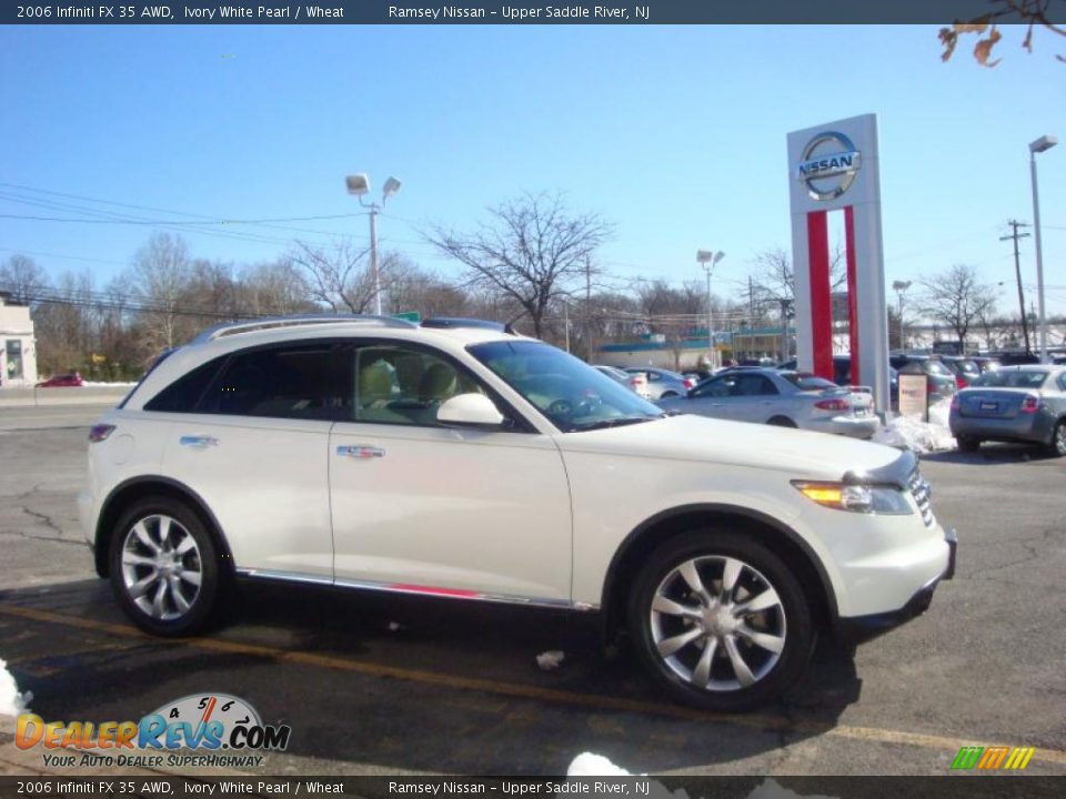 2006 Infiniti FX 35 AWD Ivory White Pearl / Wheat Photo #13