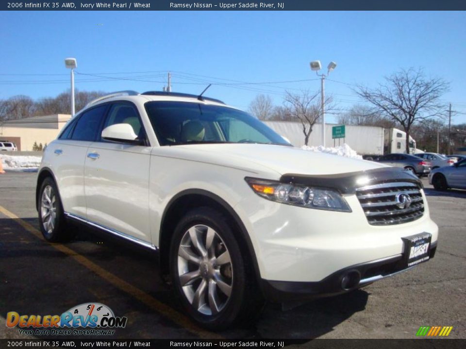 2006 Infiniti FX 35 AWD Ivory White Pearl / Wheat Photo #14
