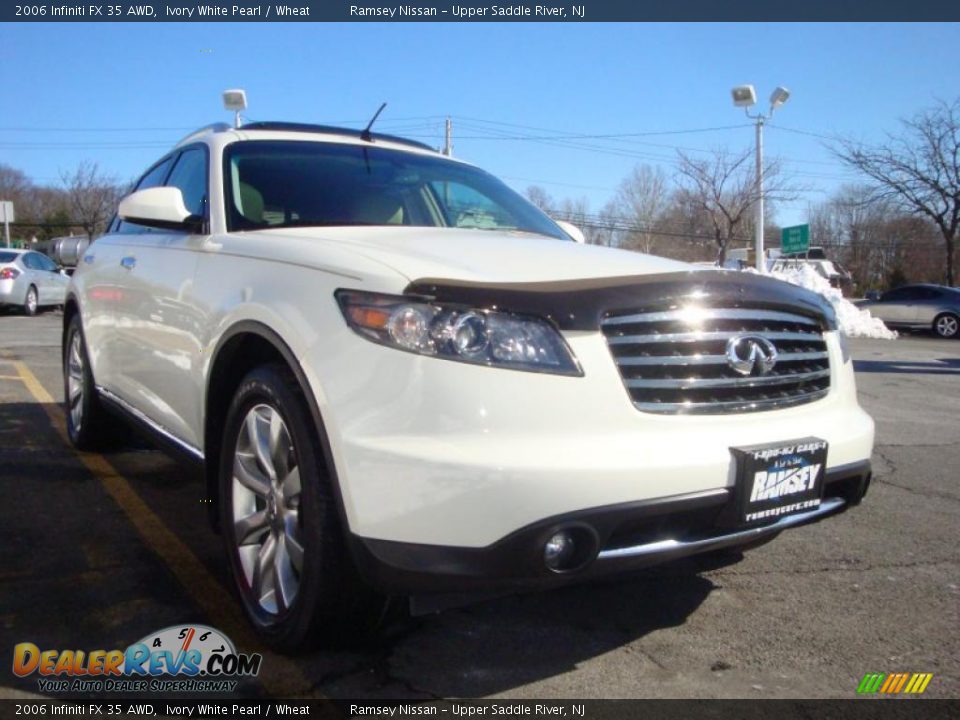 2006 Infiniti FX 35 AWD Ivory White Pearl / Wheat Photo #15