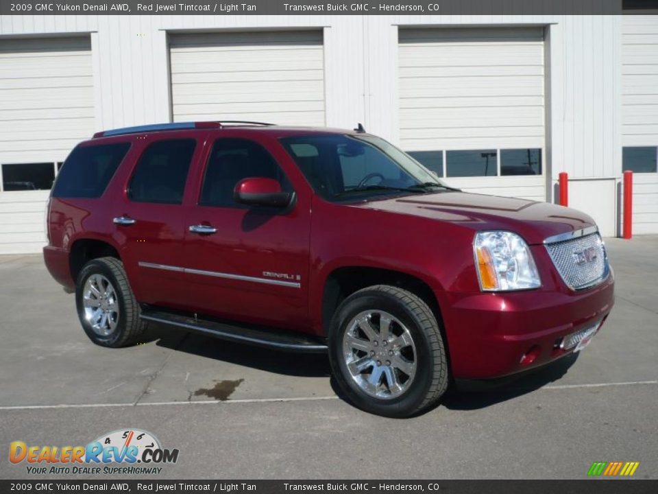 2009 GMC Yukon Denali AWD Red Jewel Tintcoat / Light Tan Photo #1