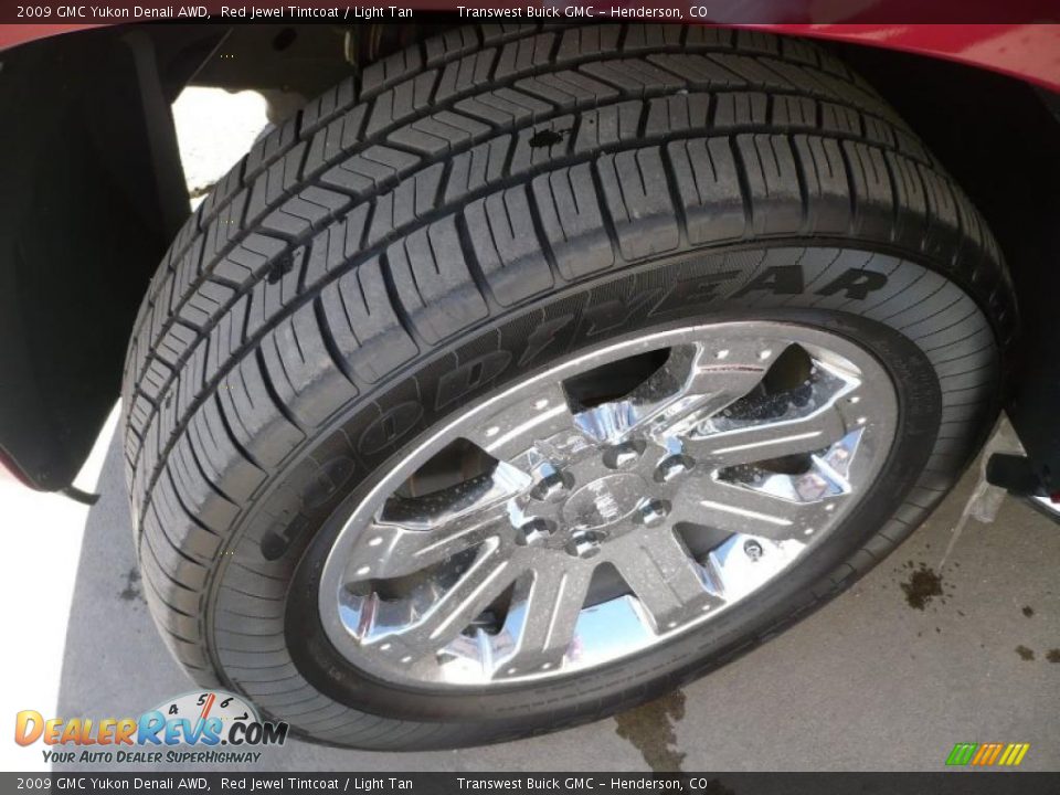 2009 GMC Yukon Denali AWD Red Jewel Tintcoat / Light Tan Photo #7
