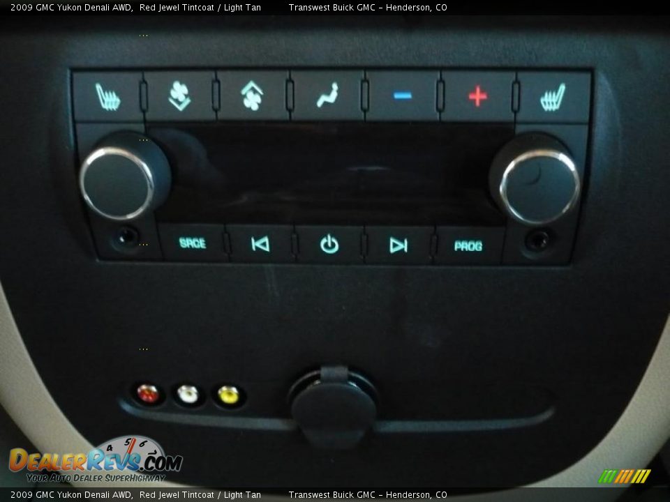 2009 GMC Yukon Denali AWD Red Jewel Tintcoat / Light Tan Photo #9